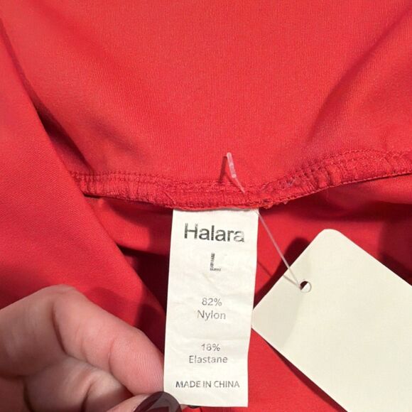 Halara Red Athletic Shorts Women’s Size L - Picture 5 of 5